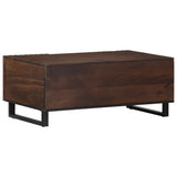 Table basse marron 100x55x40 cm bois de manguier massif