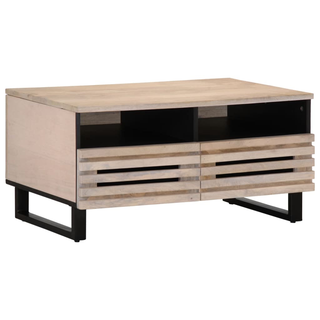 Table basse 80x55x40 cm bois de manguier massif