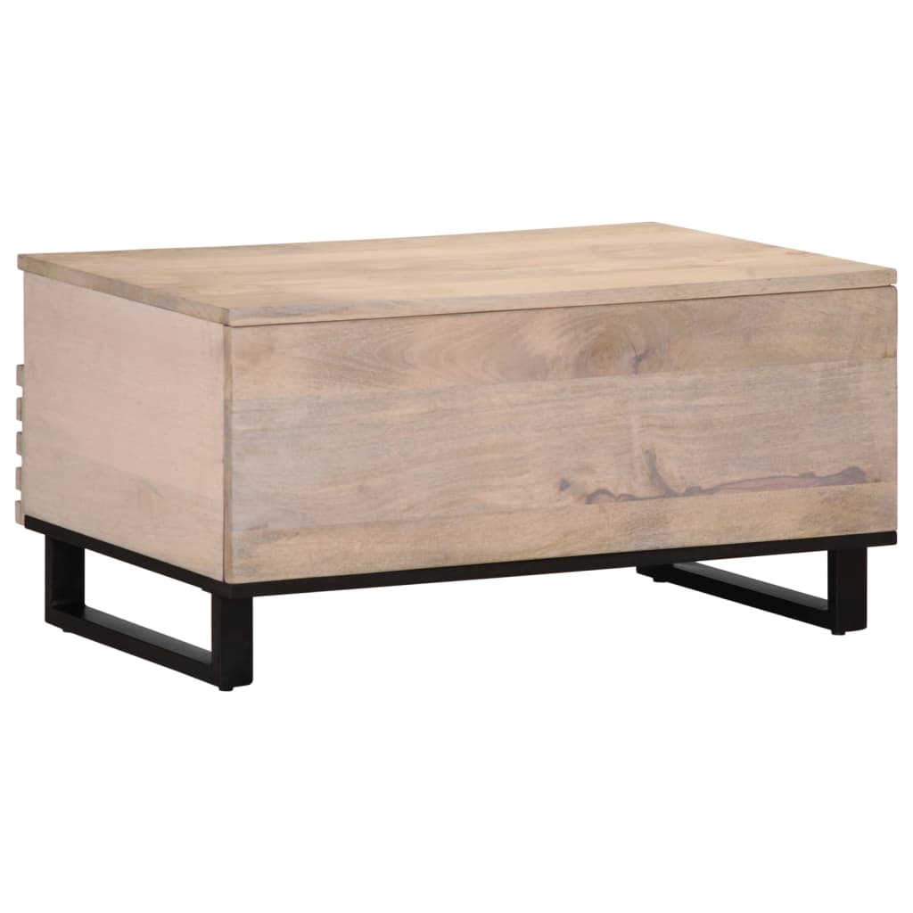 Table basse 80x55x40 cm bois de manguier massif