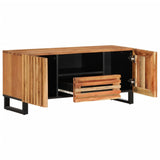 Meuble TV 100x34x46 cm bois d'acacia massif