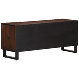 Meuble TV marron 100x34x46 cm bois massif manguier