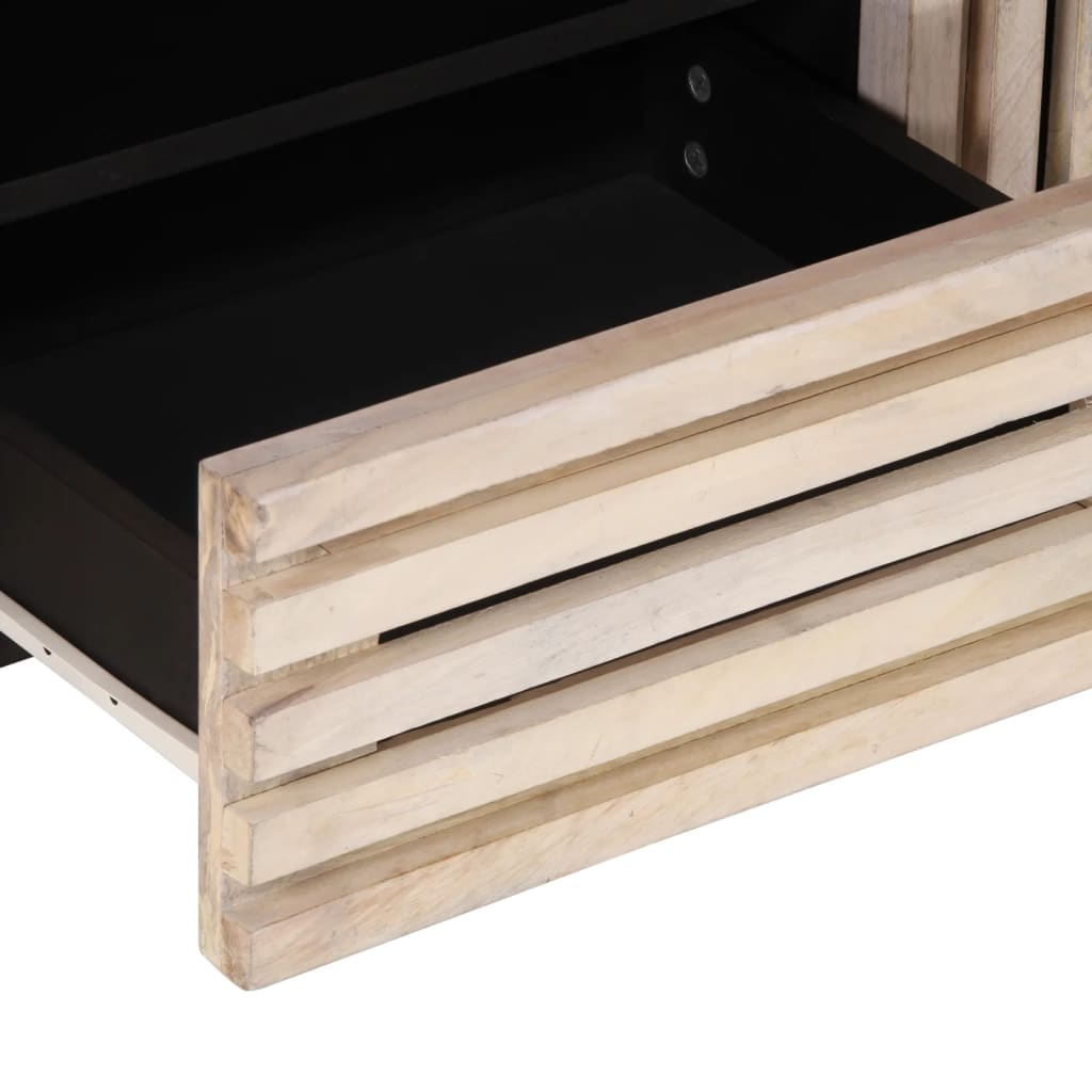 Meuble TV 100x34x46 cm bois massif de manguier