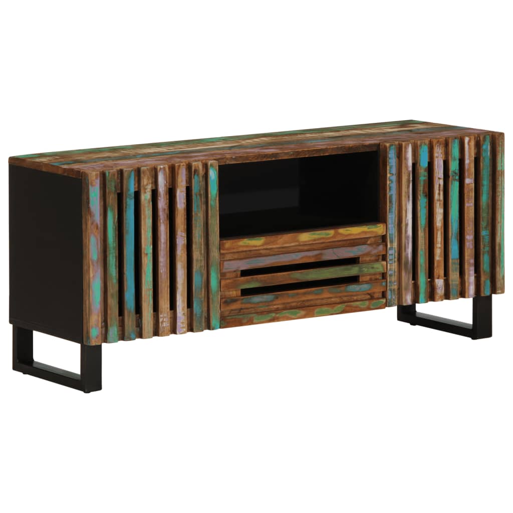 Meuble TV 100x34x46 cm bois d'acacia massif