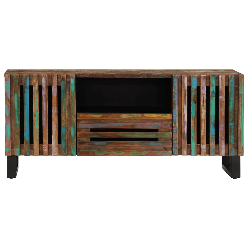 Meuble TV 100x34x46 cm bois d'acacia massif