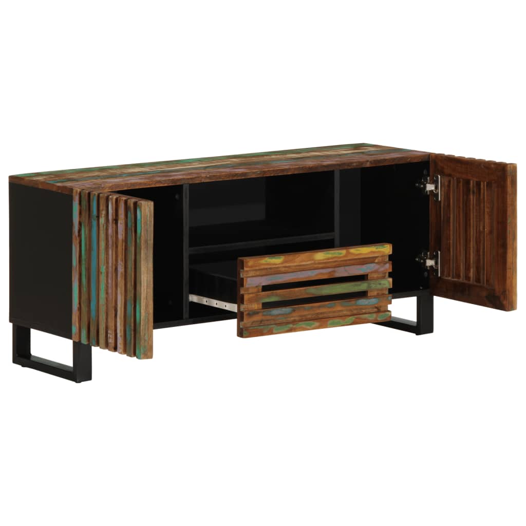 Meuble TV 100x34x46 cm bois d'acacia massif