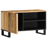 Meuble TV 80x34x46 cm bois massif de manguier brut