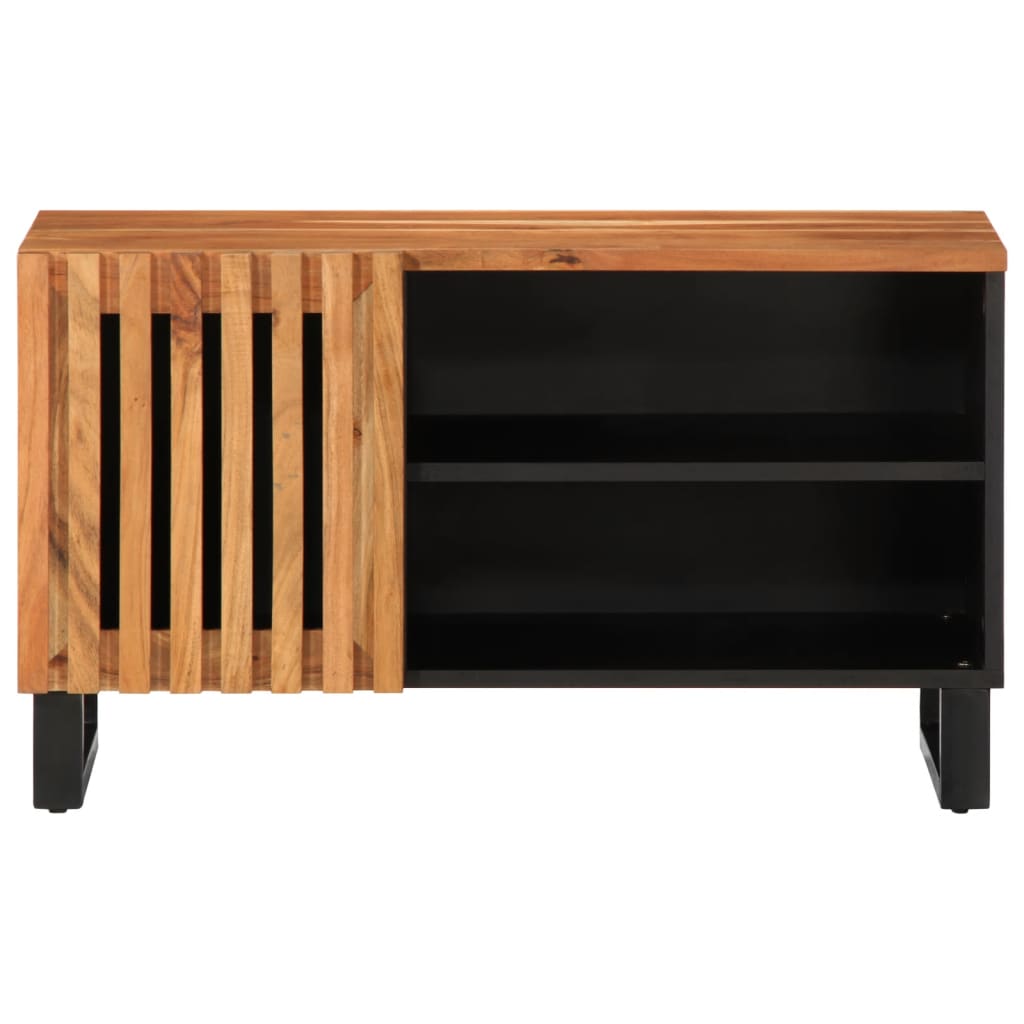 Meuble TV 80x34x46 cm bois d'acacia massif