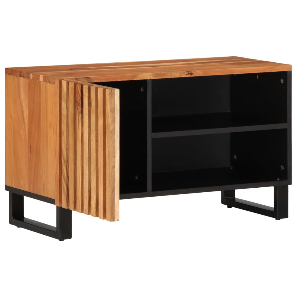 Meuble TV 80x34x46 cm bois d'acacia massif