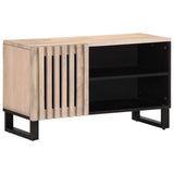 Meuble TV 80x34x46 cm bois massif de manguier