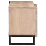 Meuble TV 80x34x46 cm bois massif de manguier