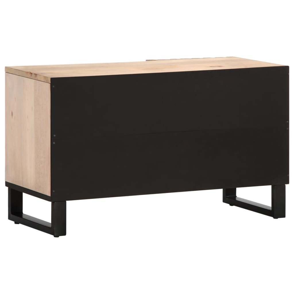 Meuble TV 80x34x46 cm bois massif de manguier