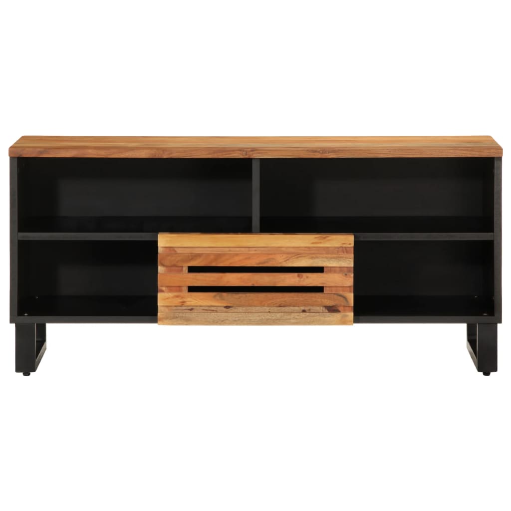 Meuble TV 100x34x46 cm bois d'acacia massif