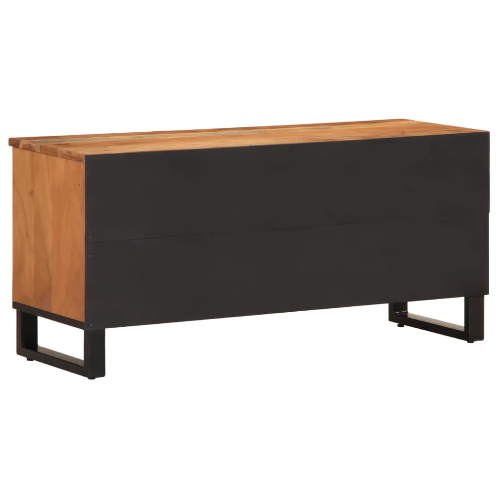 Meuble TV 100x34x46 cm bois d'acacia massif