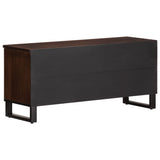 Meuble TV marron 100x34x46 cm bois massif manguier