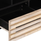 Meuble TV 100x34x46 cm bois massif de manguier