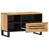 Meuble TV 80x34x46 cm bois massif de manguier brut