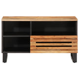 Meuble TV 80x34x46 cm bois d'acacia massif