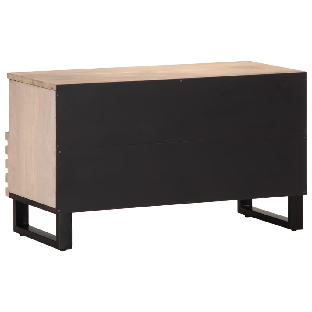 TV-Schrank 80x34x46 cm aus massivem Mangoholz