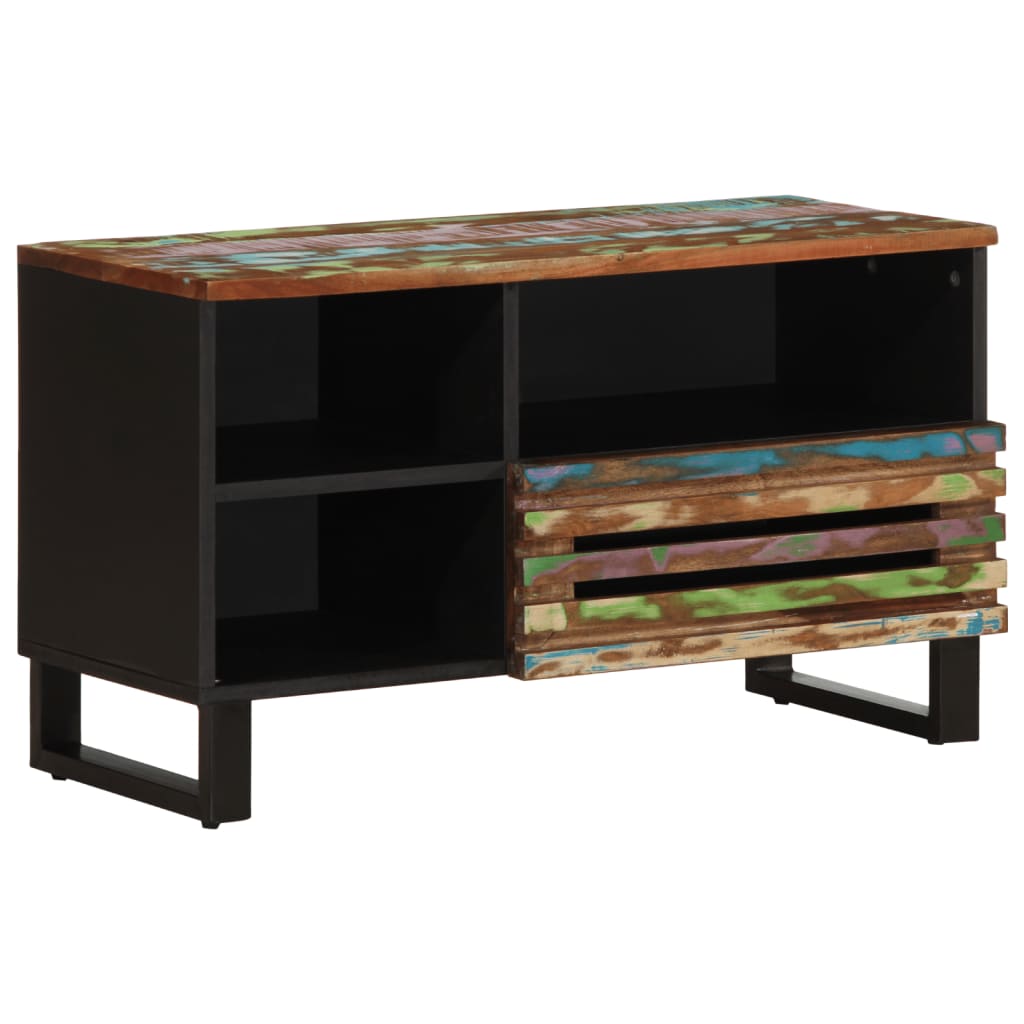 Meuble TV 80x34x46 cm bois d'acacia massif