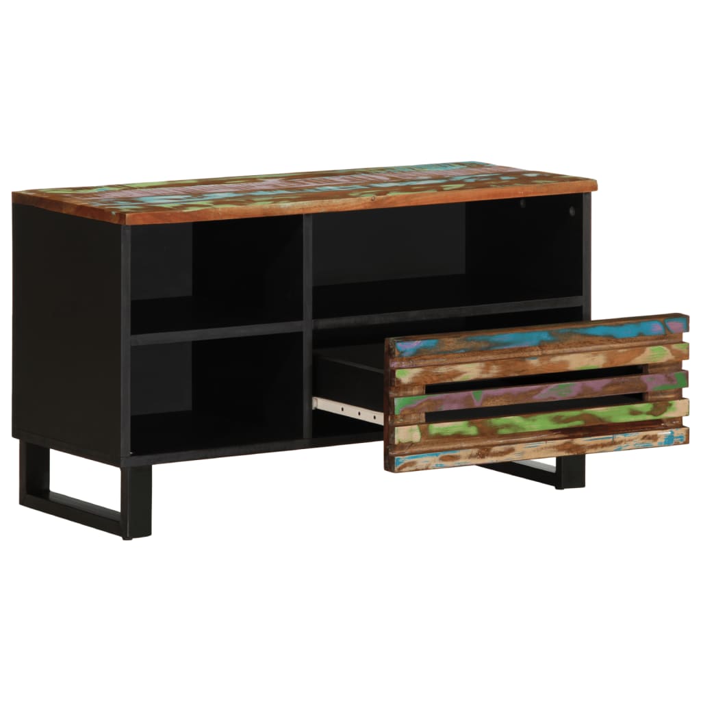 Meuble TV 80x34x46 cm bois d'acacia massif