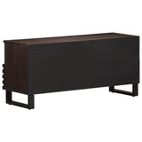 Meuble TV marron 100x34x46 cm bois massif manguier