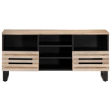 Meuble TV 100x34x46 cm bois massif de manguier