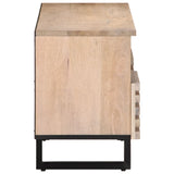 Meuble TV 100x34x46 cm bois massif de manguier