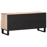 Meuble TV 100x34x46 cm bois massif de manguier