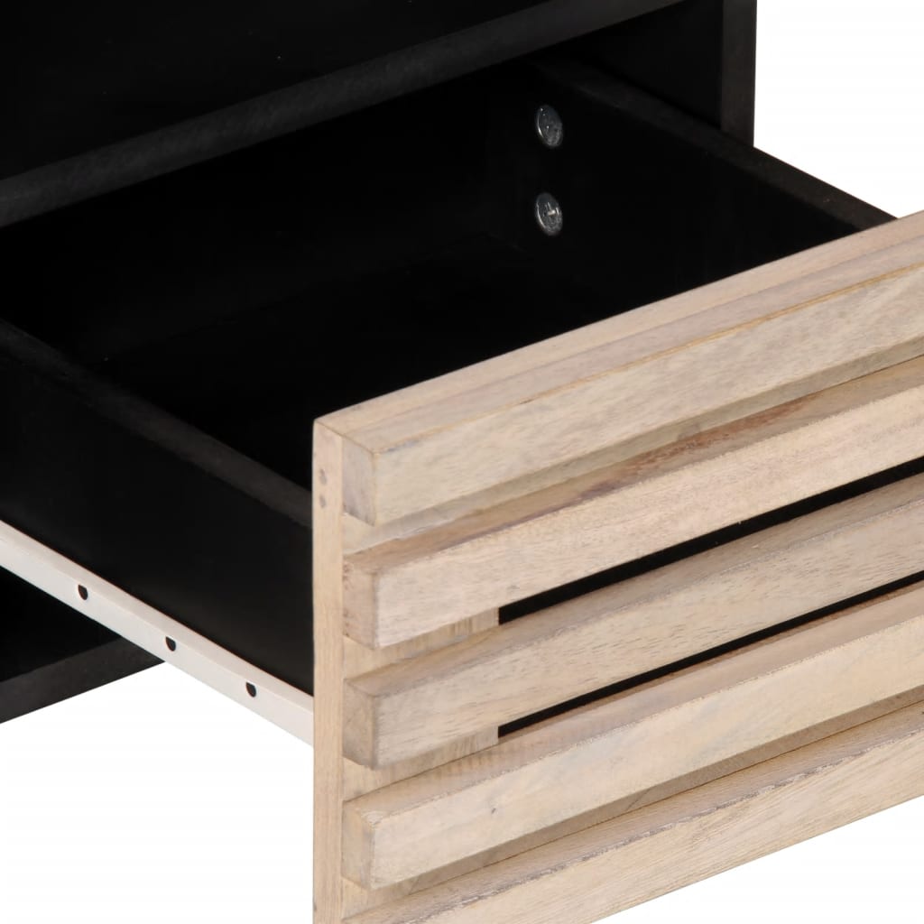 Meuble TV 100x34x46 cm bois massif de manguier