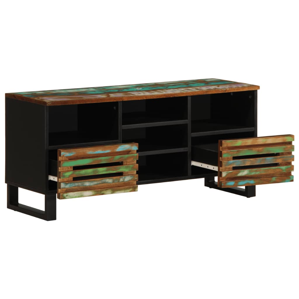 Meuble TV 100x34x46 cm bois d'acacia massif