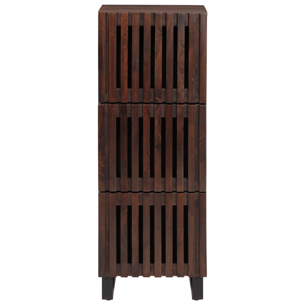 Buffet marron 40x34x110 cm bois massif de manguier