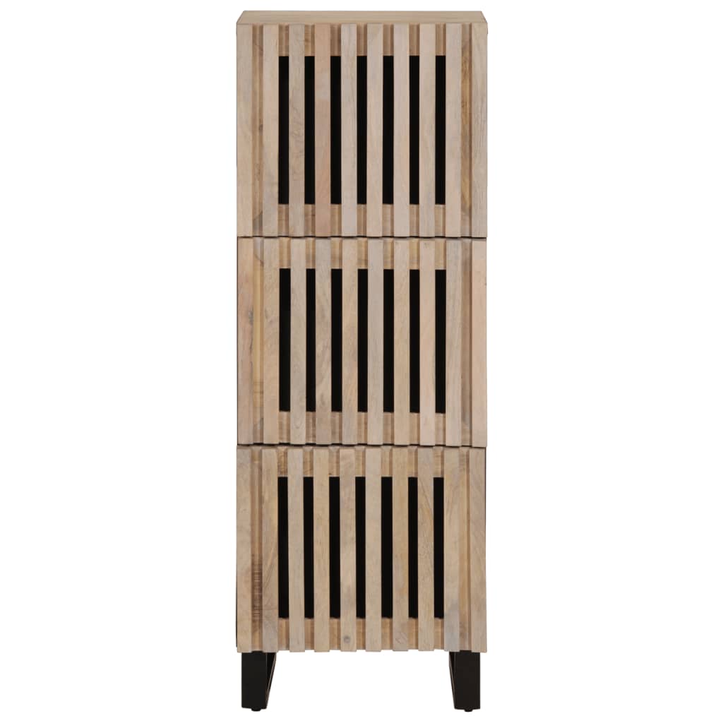 Sideboard 40x34x110 cm aus massivem Mangoholz