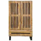 Buffet haut 60x34x100 cm bois massif de manguier brut