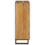 Buffet haut 60x34x100 cm bois massif de manguier brut