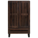 Braunes Sideboard 60x34x100 cm aus massivem Mangoholz