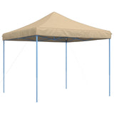 Tente de réception pliable escamotable beige 292x292x315 cm