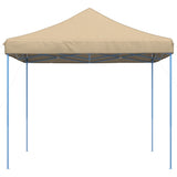 Tente de réception pliable escamotable beige 292x292x315 cm