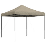 Tente de réception pliable escamotable taupe 292x292x315 cm