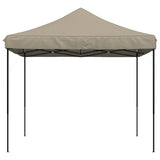 Tente de réception pliable escamotable taupe 292x292x315 cm