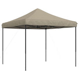 Tente de réception pliable escamotable taupe 292x292x315 cm