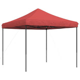 Tente de réception pliable escamotable bordeaux 292x292x315 cm