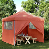 Pop-up folding party tent with 4 side walls