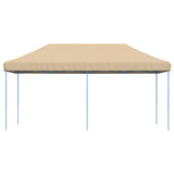 Tente de réception pliable escamotable beige 580x292x315 cm