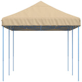 Tente de réception pliable escamotable beige 580x292x315 cm