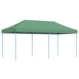 Green retractable folding reception tent 580x292x315 cm