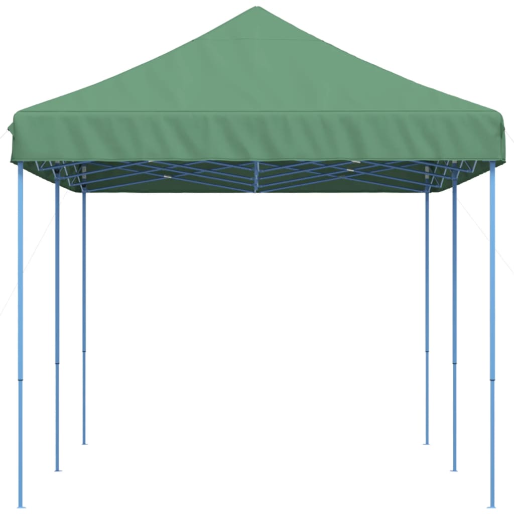 Green retractable folding reception tent 580x292x315 cm