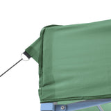 Green retractable folding reception tent 580x292x315 cm