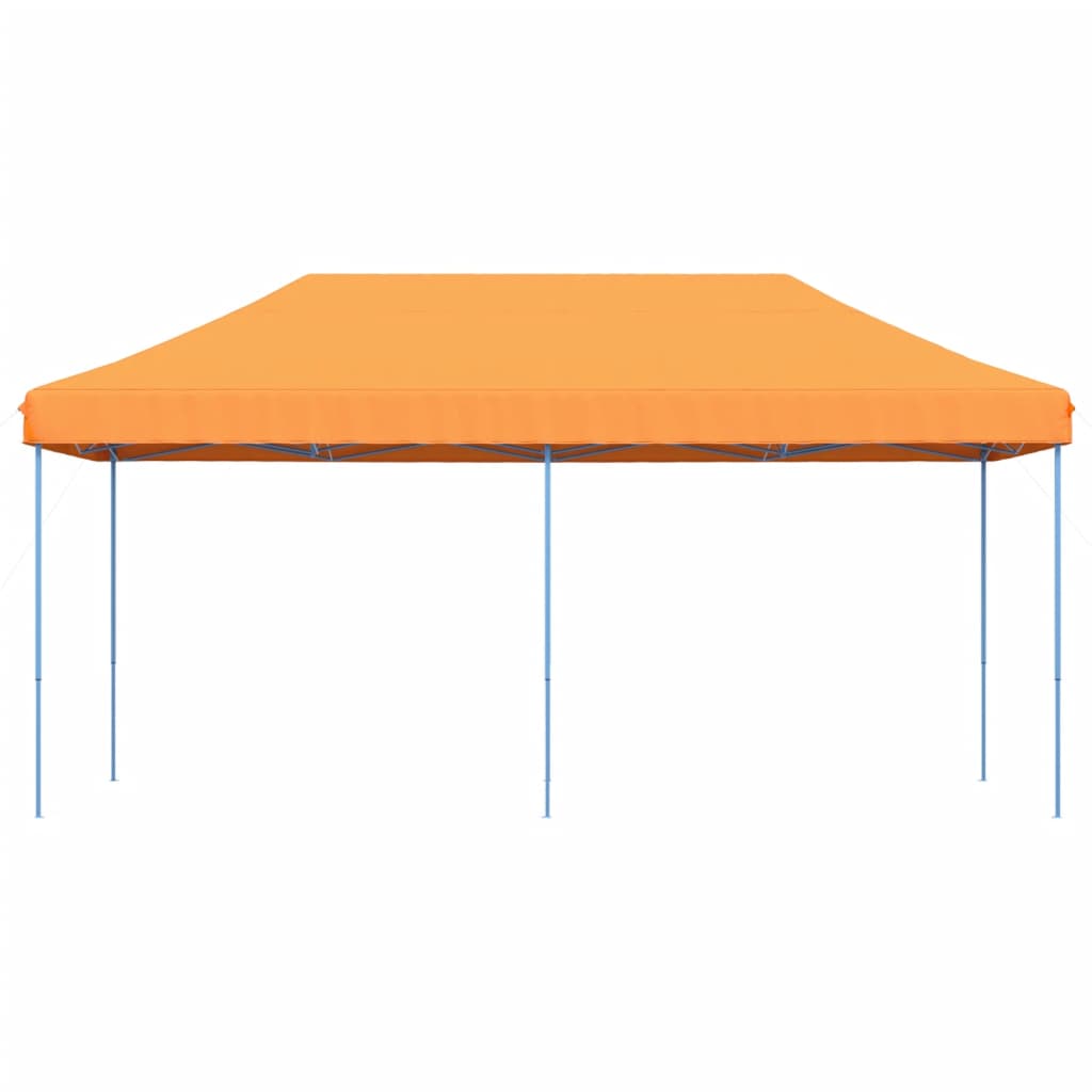 Tente de réception pliable escamotable orange 580x292x315 cm