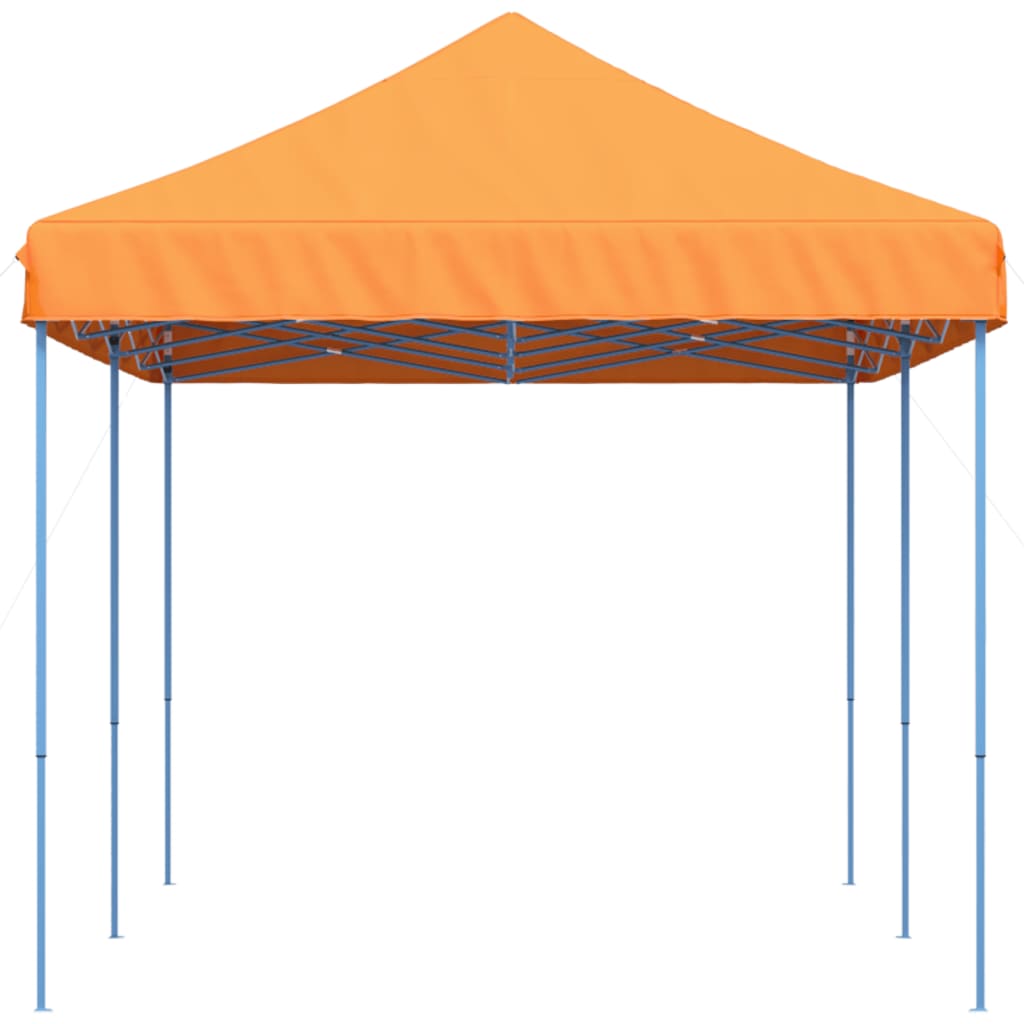 Tente de réception pliable escamotable orange 580x292x315 cm