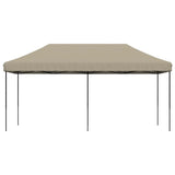 Tente de réception pliable escamotable taupe 580x292x315 cm